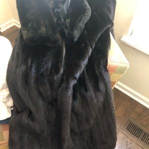 High quality black mink full length  coat